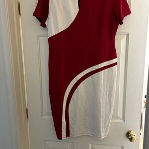 Dark Red (Burgundy)  2XL Dress
